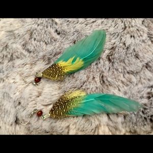 Feather earrings